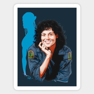 Sigourney Weaver - An illustration by Paul Cemmick Magnet